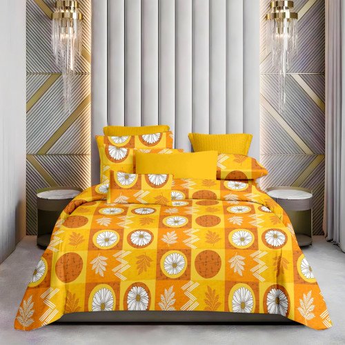Gold Feather Double Bedsheet GLF59107 (90*100)